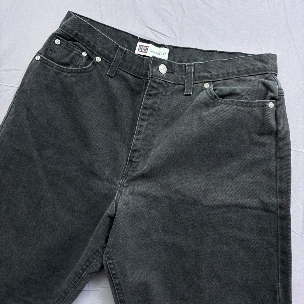 Faded Glory Men's Classic Fit Straight Leg Jeans Washed Black Denim